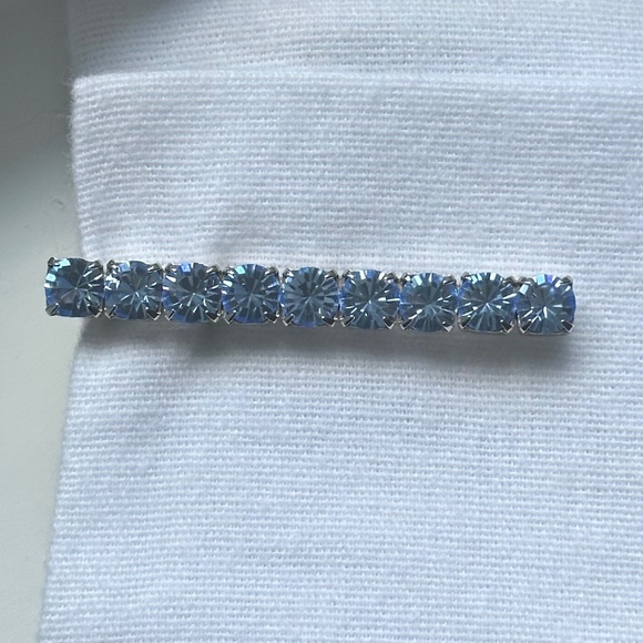 Danny Pollak Light Sapphire Swarovski Crystal Bobby Pin (#3) - approx. 2.5 in. - Picture 4 of 10